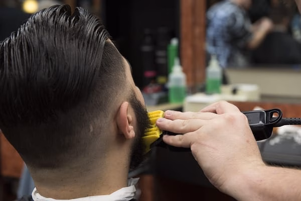 Low Fade at Georges Barbershop
