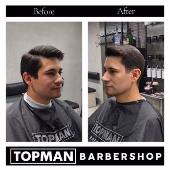 Topman Barbershop Before and after pic